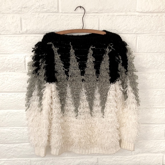 Vintage Answers by Riddles Inc 80s Shaggy Sweater - Picture 1 of 7